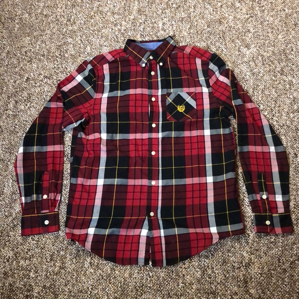 Chaps red plaid shirt